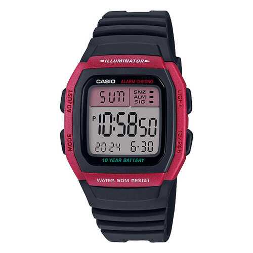 Наручные часы кварцевые мужские Casio Illuminator W-96H в 5 Карманов