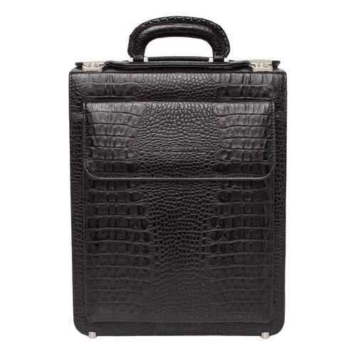 Портфель мужской кожаный Lakestone Grantson 943004/BLC черный в 5 Карманов