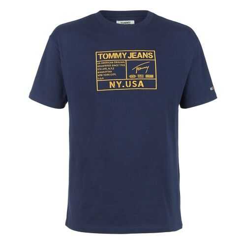 Футболка мужская Tommy Jeans DM0DM07804 C87 синяя XL в 5 Карманов