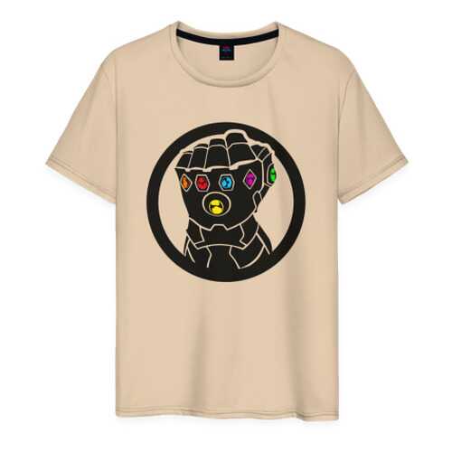 Футболка мужская ВсеМайки Infinity Gauntlet бежевая 4XL в 5 Карманов