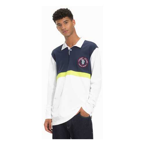 Поло мужское Tommy Jeans DM0DM05908 синее XXL в 5 Карманов