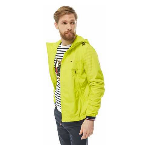Ветровка мужская Tommy Hilfiger MW0MW12216 LRE зеленая S в 5 Карманов