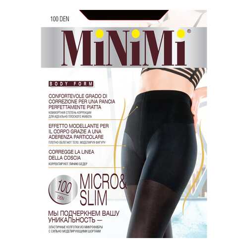 Колготки MiNiMi MICRO & SLIM 100, nero, 4/L в 5 Карманов