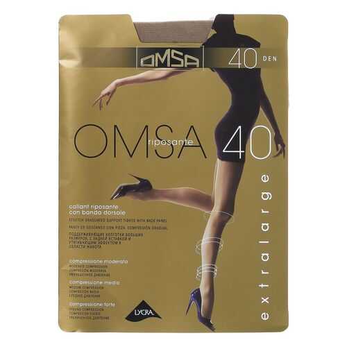 Колготки Omsa OMSA 40 XXL / Caramello (Телесный) / 6 (XXL) в 5 Карманов