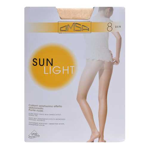 Колготки Omsa SUN LIGHT 8 / Beige-Naturel (Телесный) / 4 (L) в 5 Карманов