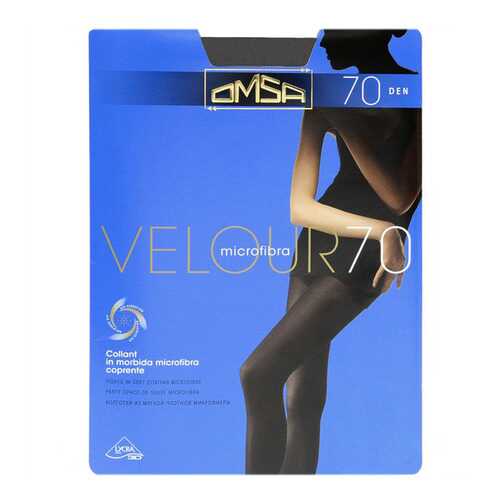 Колготки Omsa VELOUR 70 / Anthracite (Темно-серый) / 4 (L) в 5 Карманов