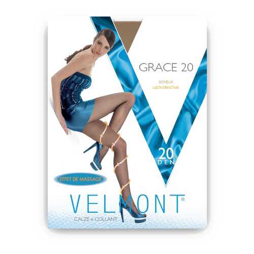 Колготки женские VELMONT VN GRACE 20 легкий загар 4 (L) в 5 Карманов
