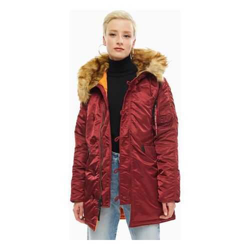 Парка женская Alpha Industries 113007 бордовая S в 5 Карманов