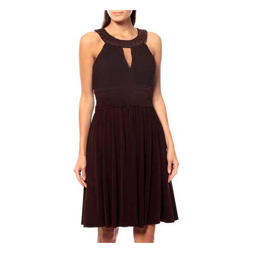 Платье женское JS BOUTIQUE 5259005 коричневое 10 US в 5 Карманов
